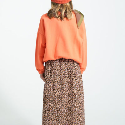 Piupiuchick Sweatshirt Orange With "music" Print - Studio Play