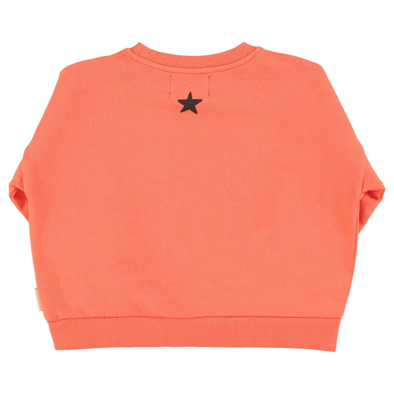 Piupiuchick Sweatshirt Orange With "music" Print - Studio Play