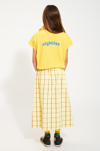 Piupiuchick T-shirt Yellow With Multicolor Wave Print
