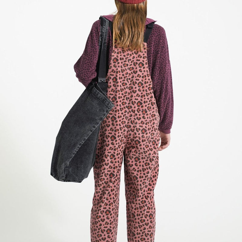 Piupiuchick Terry Cotton Sweatshirt Aubergine With Animal Print - Studio Play