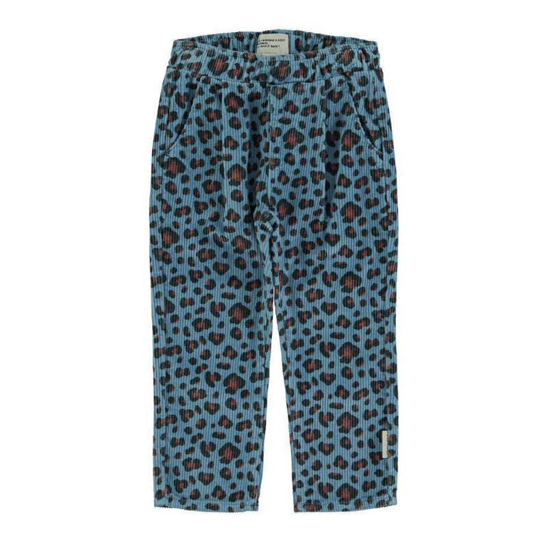 Piupiuchick Unisex Trousers Blue With Animal Print - Studio Play