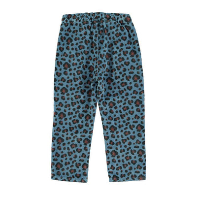 Piupiuchick Unisex Trousers Blue With Animal Print - Studio Play
