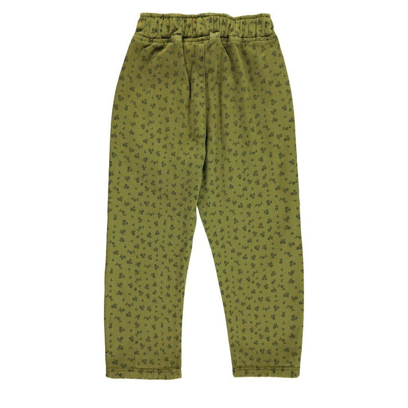Piupiuchick Unisex Trousers Khaki With Black Flowers - Studio Play