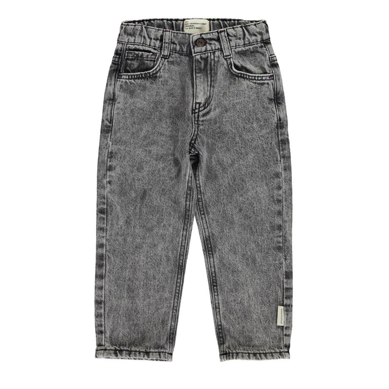 Piupiuchick Unisex Trousers Washed Black Denim