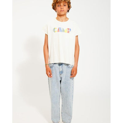 Piupiuchick Unisex Trousers Washed Blue Denim - Studio Play