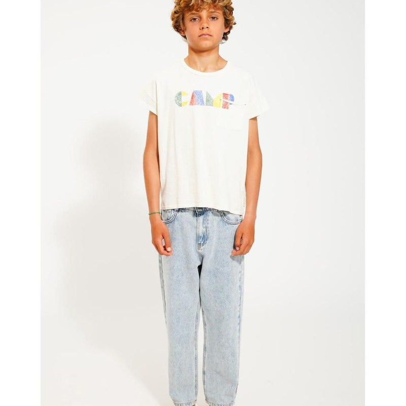 Piupiuchick Unisex Trousers Washed Blue Denim - Studio Play
