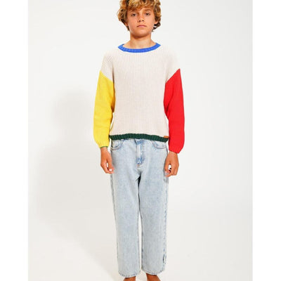 Piupiuchick Unisex Trousers Washed Blue Denim - Studio Play