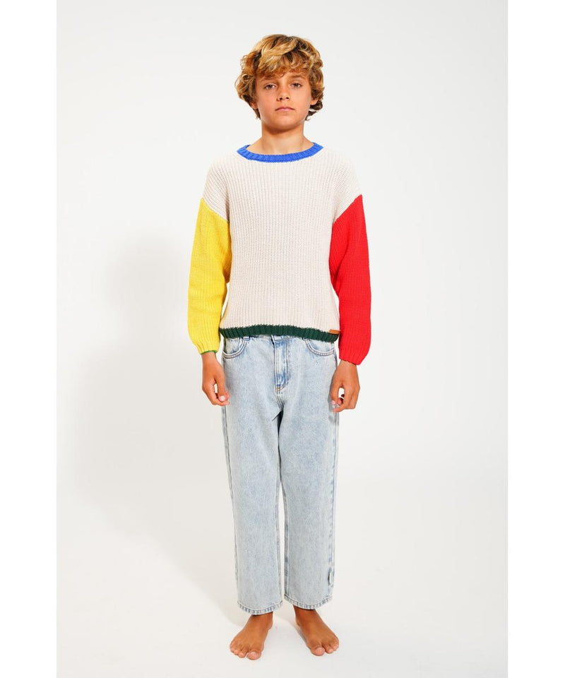 Piupiuchick Unisex Trousers Washed Blue Denim
