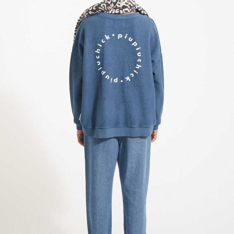Piupiuchick Unisex Trousers Washed Navy Denim - Studio Play