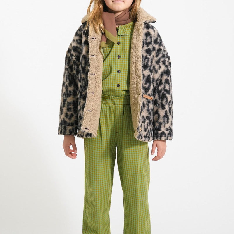 Piupiuchick Jacket Ecru With Animal Print
