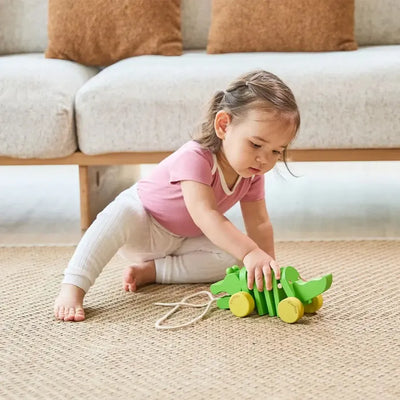 PlanToys Trekmobiel Dansende Krokodil