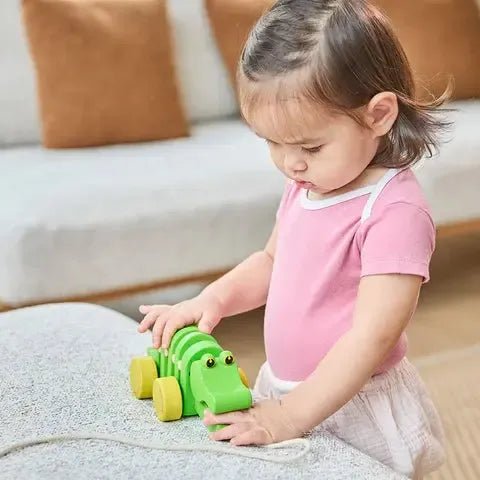 Plantoys Trekmobiel Dansende Krokodil - Studio Play