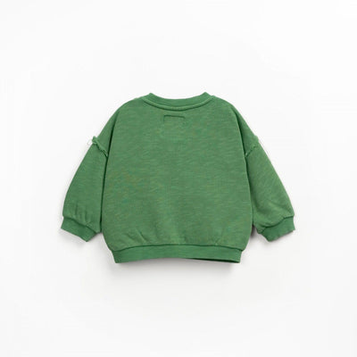 Play Up Baby Fleece Sweater Botanical