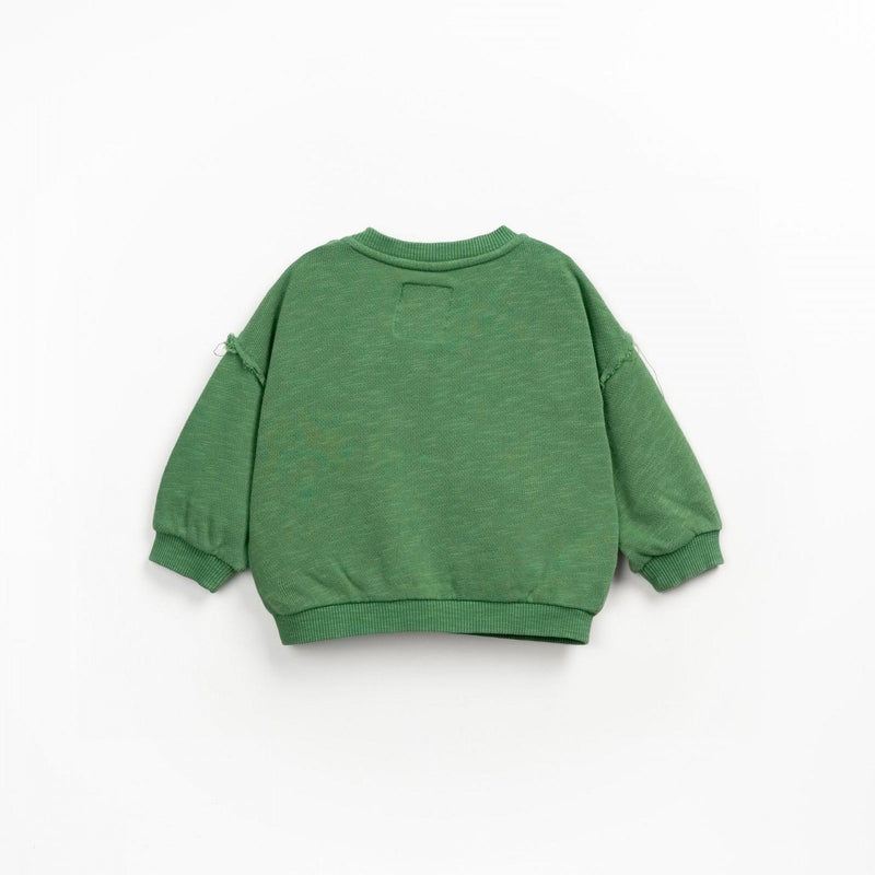 Play Up Baby Fleece Sweater Botanical