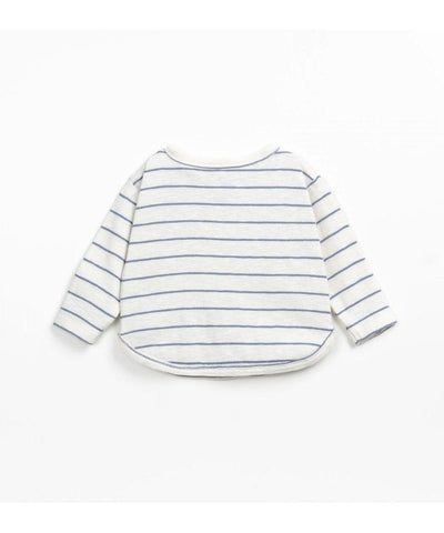 Play Up Baby long sleeve striped tee White/blue