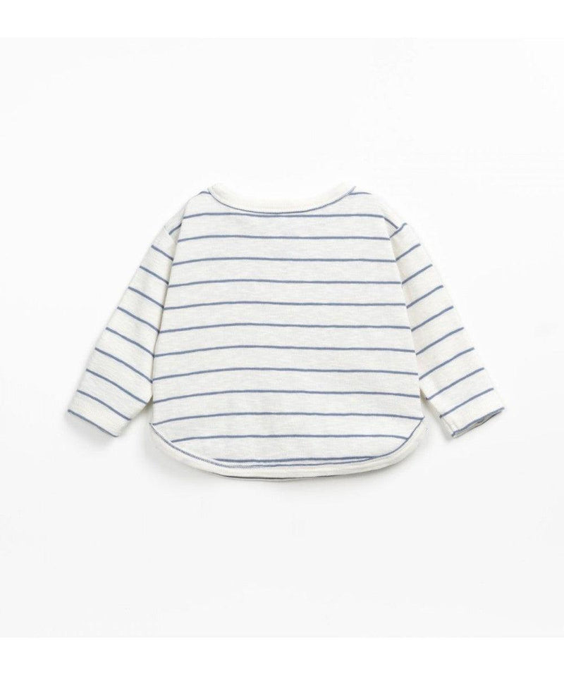 Play Up Baby long sleeve striped tee White/blue