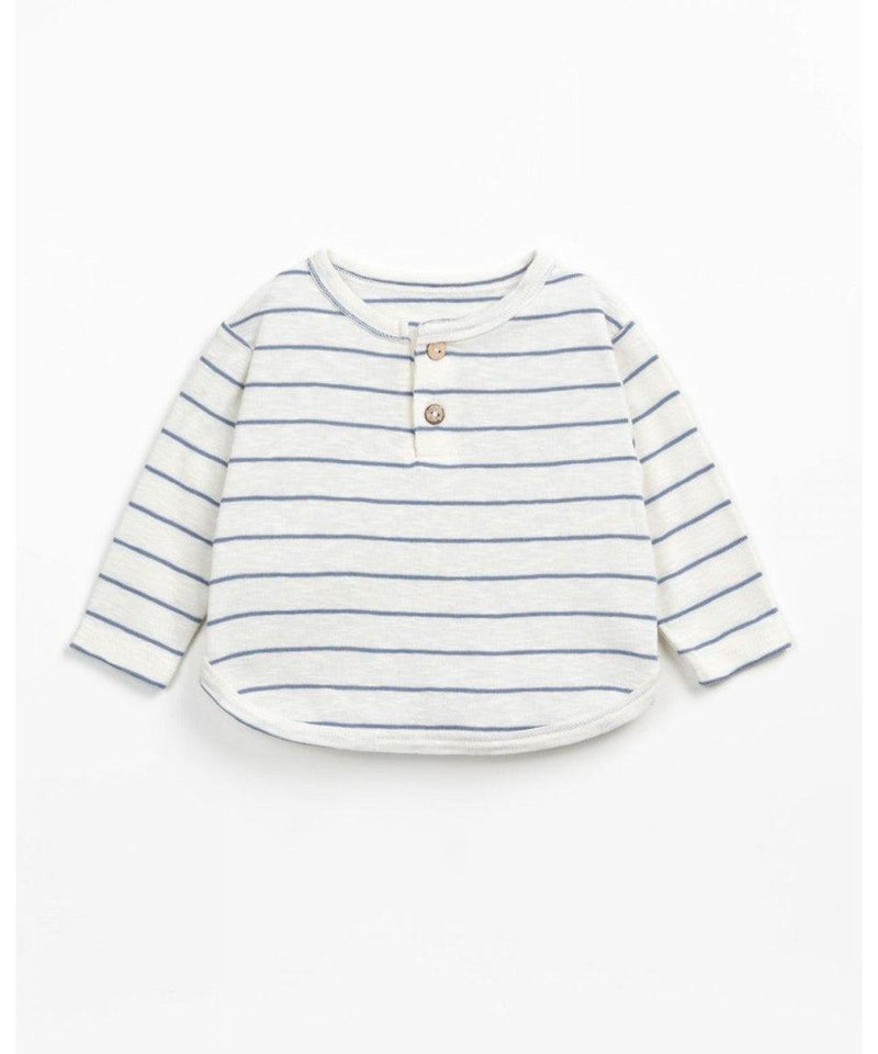 Play Up Baby long sleeve striped tee White/blue