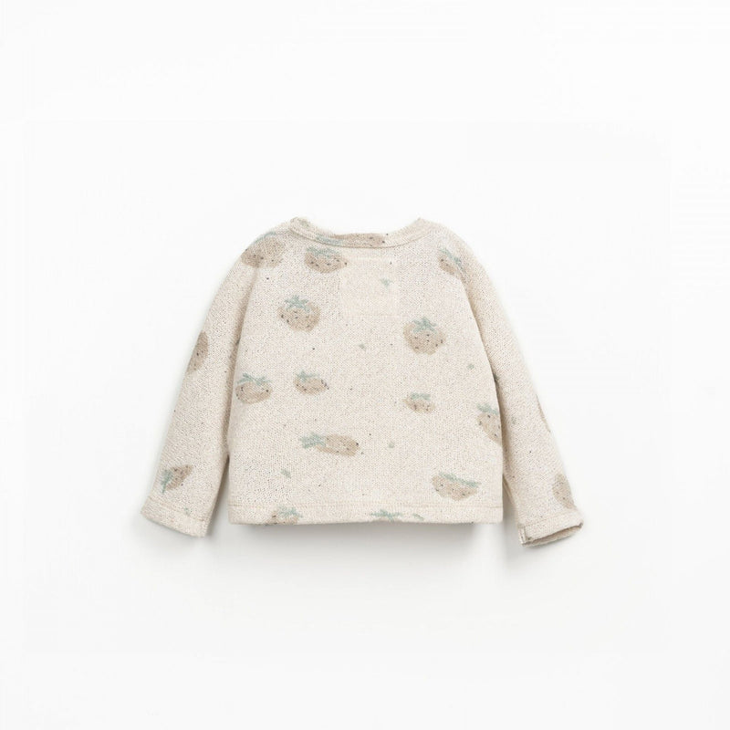 Play Up Baby Printed Jersey Sweater Grés Morangos - Studio Play