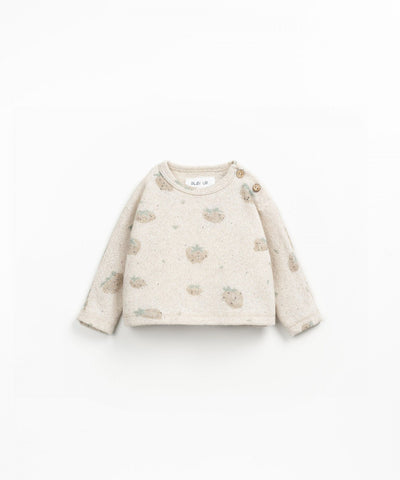 Play Up Baby Printed Jersey Sweater Grés Morangos