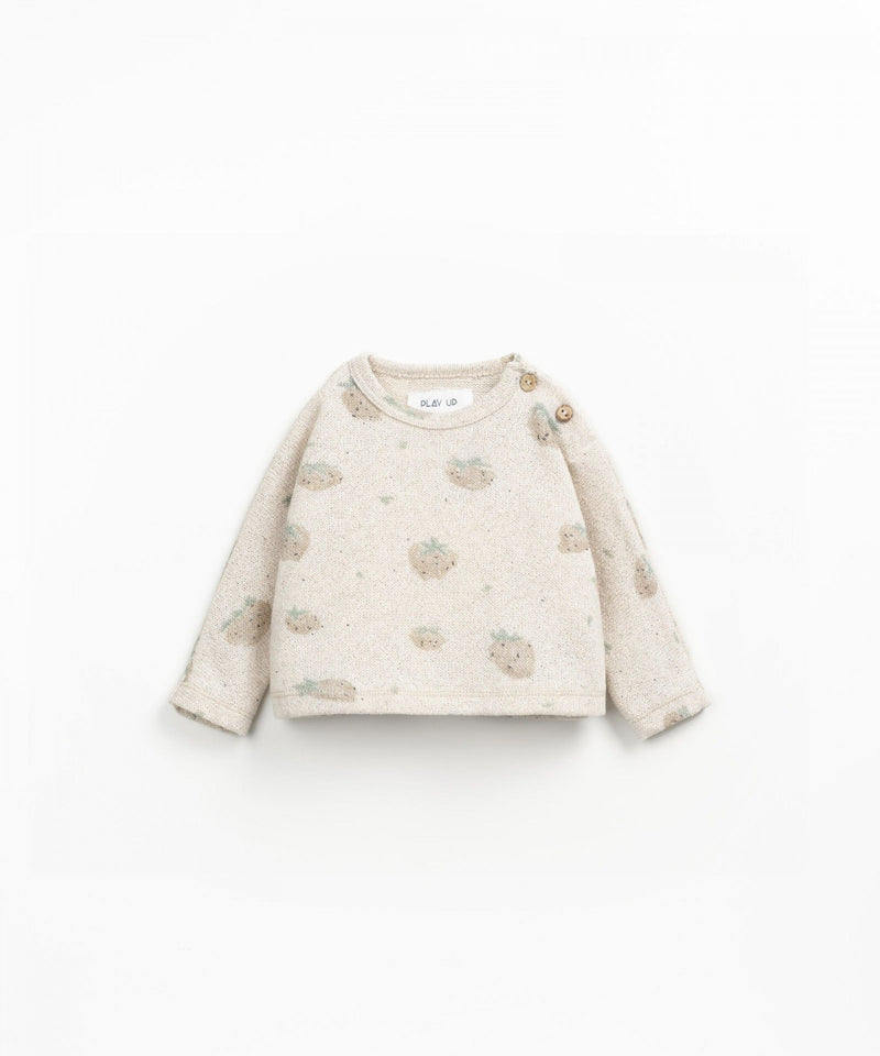 Play Up Baby Printed Jersey Sweater Grés Morangos