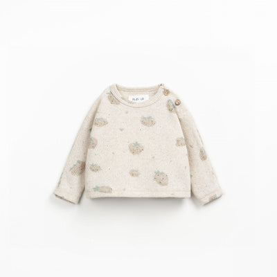 Play Up Baby Printed Jersey Sweater Grés Morangos - Studio Play