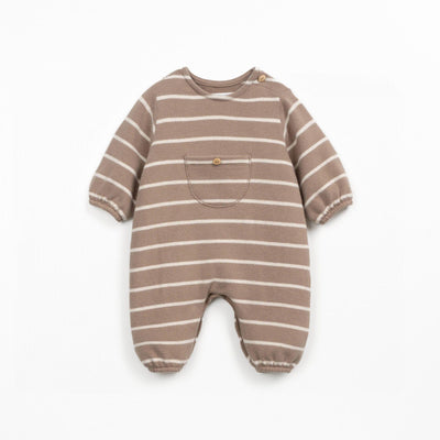 Play Up Baby Striped Flamé Jersey Jumpsuit Pencil