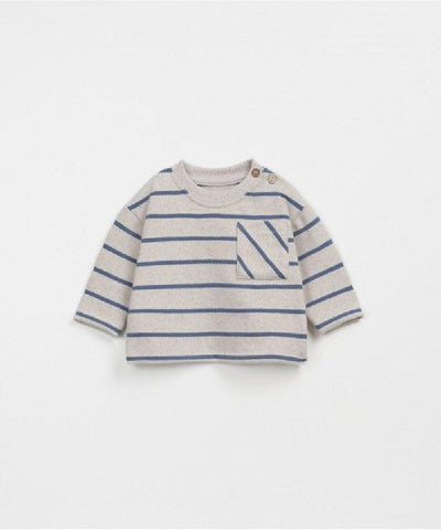 Play Up Baby Striped Jersey LS T-shirt Whale