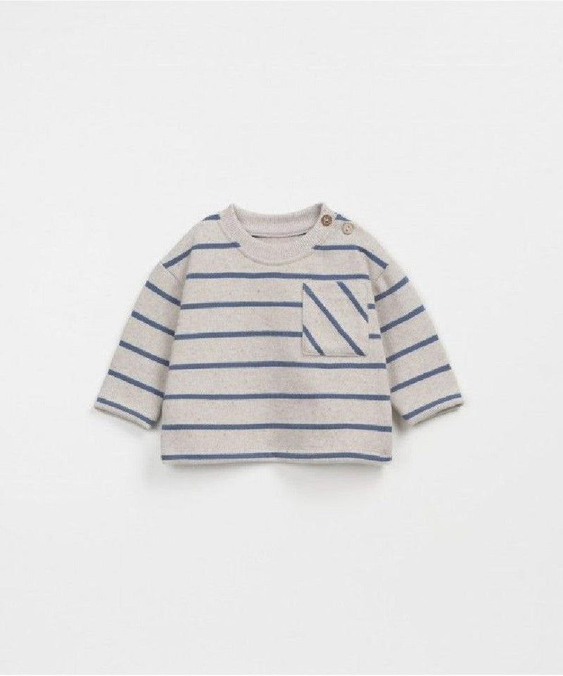 Play Up Baby Striped Jersey LS T-shirt Whale