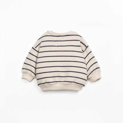 Play Up Baby Striped Jersey Sweater Grafite - Studio Play