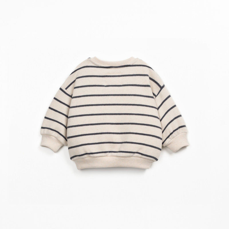 Play Up Baby Striped Jersey Sweater Grafite - Studio Play