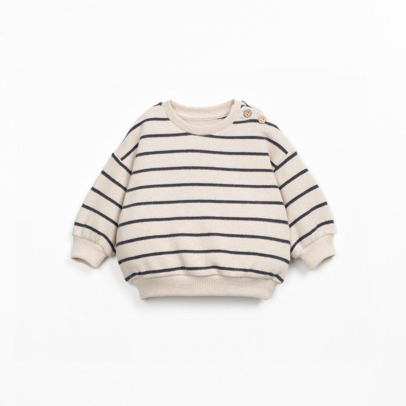 Play Up Baby Striped Jersey Sweater Grafite - Studio Play