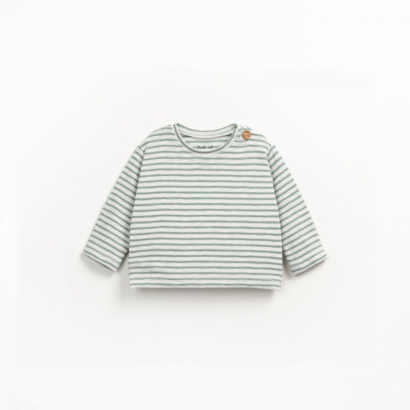 Play Up Baby Striped Rib Flamé LS T-shirt Madalena - Studio Play