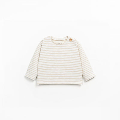 Play Up Baby Striped Rib Flamé LS T-shirt Pottery - Studio Play