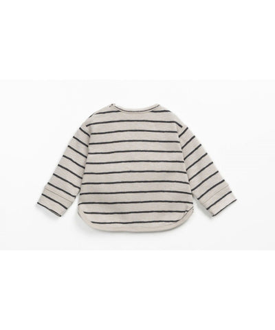 Play Up Baby Stripped Rib Flamé LS T-shirt Shadow