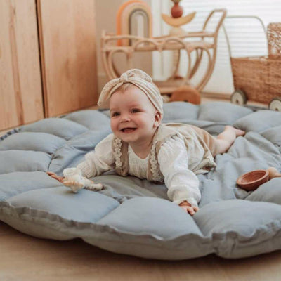 Playandgo Organic Babymat Bloom Dusty Blue - Studio Play