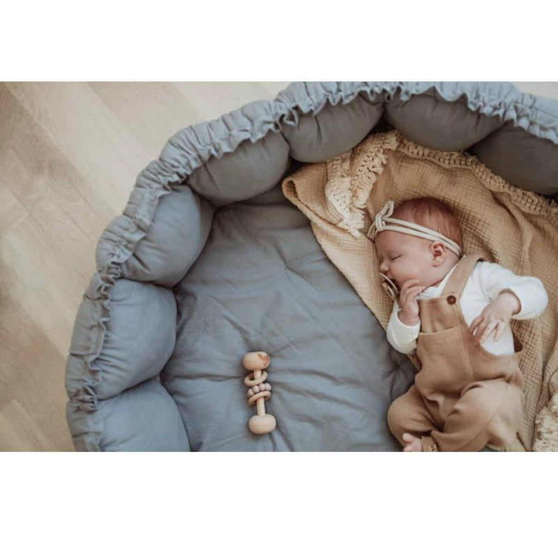 Playandgo Organic Babymat Bloom Dusty Blue - Studio Play