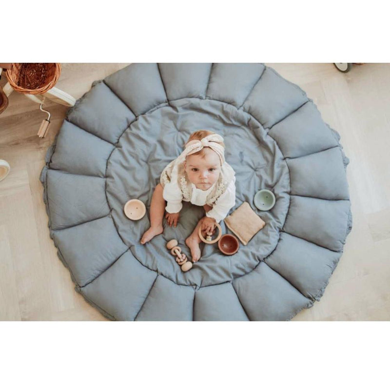 Playandgo Organic Babymat Bloom Dusty Blue - Studio Play