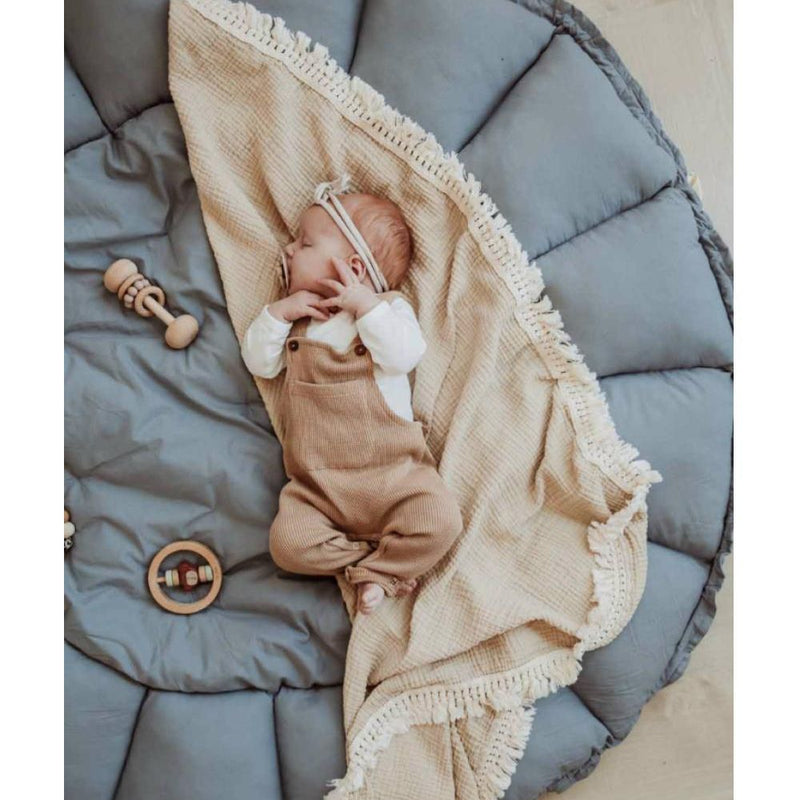 Playandgo Organic Babymat Bloom Dusty Blue - Studio Play