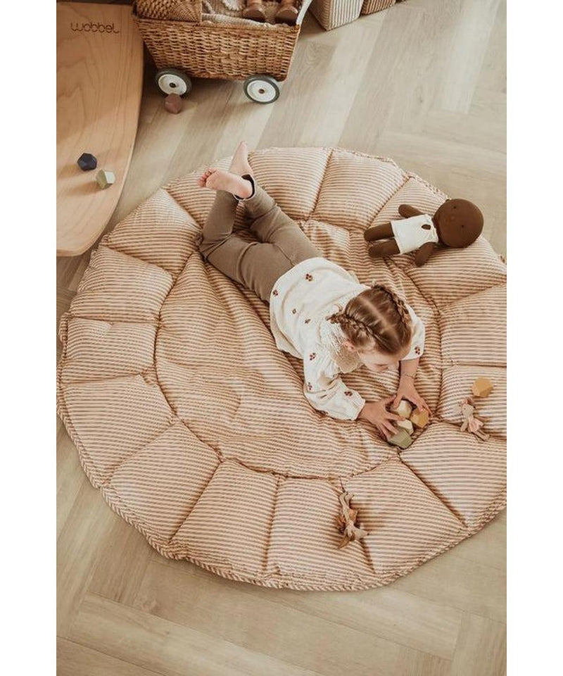 Playandgo Organic Babymat Bloom Stripes Brown
