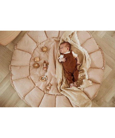 Playandgo Organic Babymat Bloom Stripes Brown
