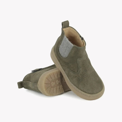 Pom D'api KIDS Trix Jod Zip Nubuck Kaki