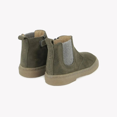 Pom D'api KIDS Trix Jod Zip Nubuck Kaki - Studio Play