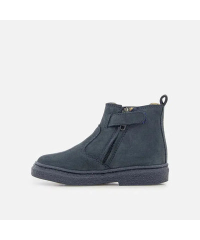 Pom D'api Trix Jod Zip Nubuck Navy
