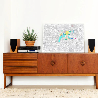 OMY XL Kleurposter London