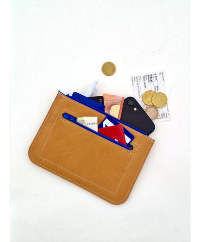 Puc Easy Wallet Big Black/Kobalt Zipper
