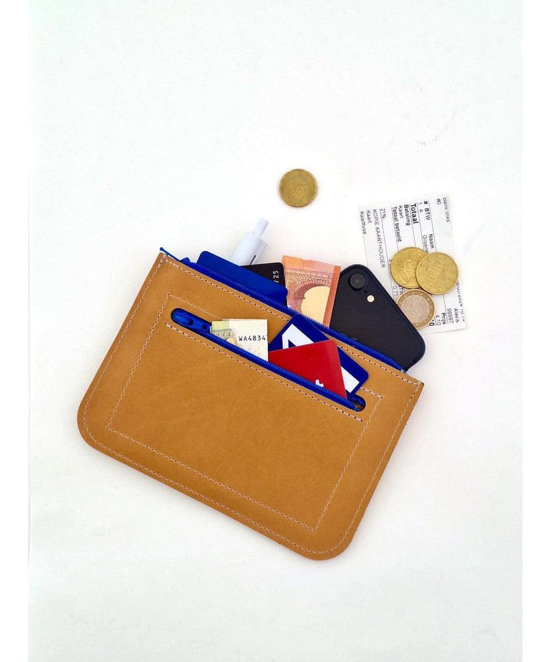 Puc Easy Wallet Big Black/Kobalt Zipper