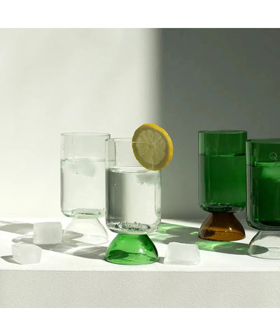 Q De Bouteilles Glas Met Steel Danser Set of 2