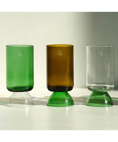 Q De Bouteilles Glas Met Steel Danser Set of 2