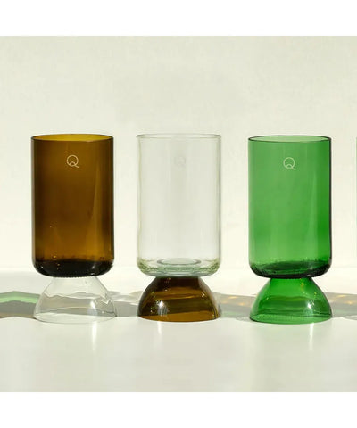 Q De Bouteilles Glas Met Steel Danser Set of 2