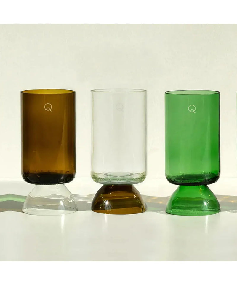 Q De Bouteilles Glas Met Steel Danser Set of 2